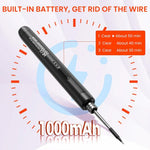 HASTHIP® Cordless Soldering Iron Pen Kit, 3 Adjustable Temperature