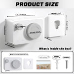 HASTHIP Retractable Clothesline for Indoor and Outdoor Use with One Button Retract | 4.2m Stainless Steel Adjustable Tension Laundry Line