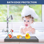 HASTHIP Sink Splash Guard for Kitchen with Raised Edge and Textured Surface | 4x20 in Silicone