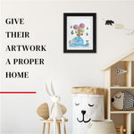 HASTHIP Kids Artwork Frame for Paintings with Front Opening 8.3x11.8 in | Black Display