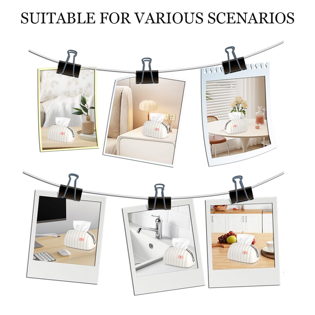 HASTHIP Tissue Paper Holder for Home and Office with Inner Spring Tray 21x13x11cm | PP Box