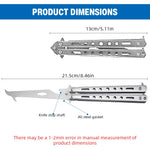 HASTHIP® Butterfly Knives Trainer, with O-Ring Latch for Beginner, Balisong Trainer with Unsharpened Blade for Practicing Flipping Tricks, Stainless Steel Tool with Bottle Opener Knives Trainer Tool