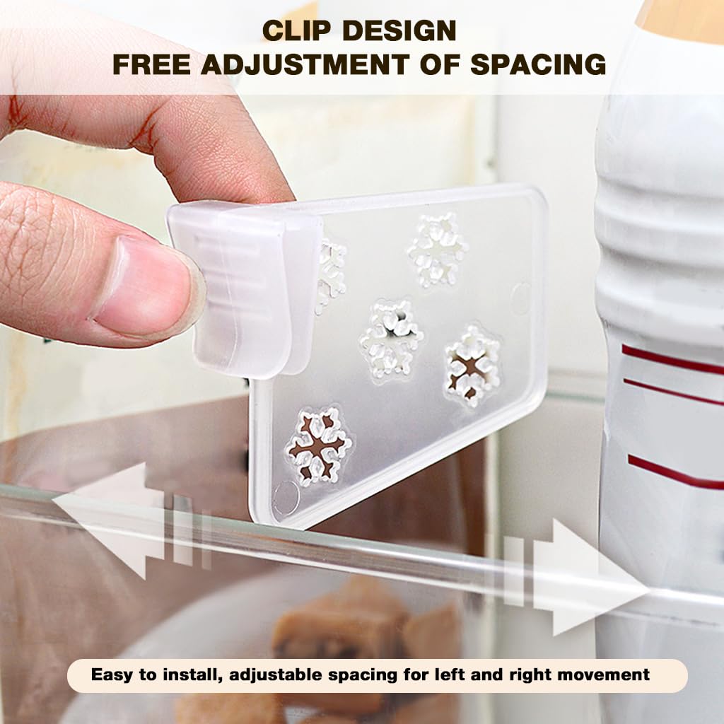 HASTHIP Refrigerator Divider Storage Organizers for Customizable Bins with 24pcs PP Inserts | Easy Slide-On Design for Neat Compartment Separation