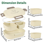 HASTHIP 3-Compartment Lunch Box
