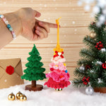 HASTHIP Crochet Christmas Tree for Holiday Décor with Bell and Handmade Green Design | Cozy Gift Ornament