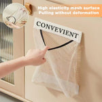 HASTHIP Trash Bag Holder Dispenser for Kitchen Storage with Self Adhesive Mount 25×35cm | 2 Pack Breathable Mesh Organizer