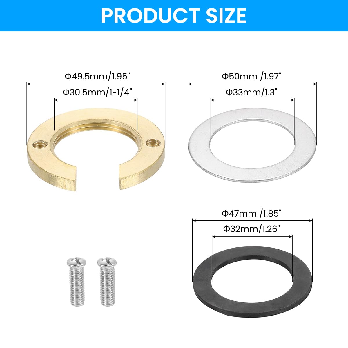 HASTHIP Faucet Fixing Tool Set for Kitchen Use featuring 1.22 in Copper Support Bracket | Easy Installation
