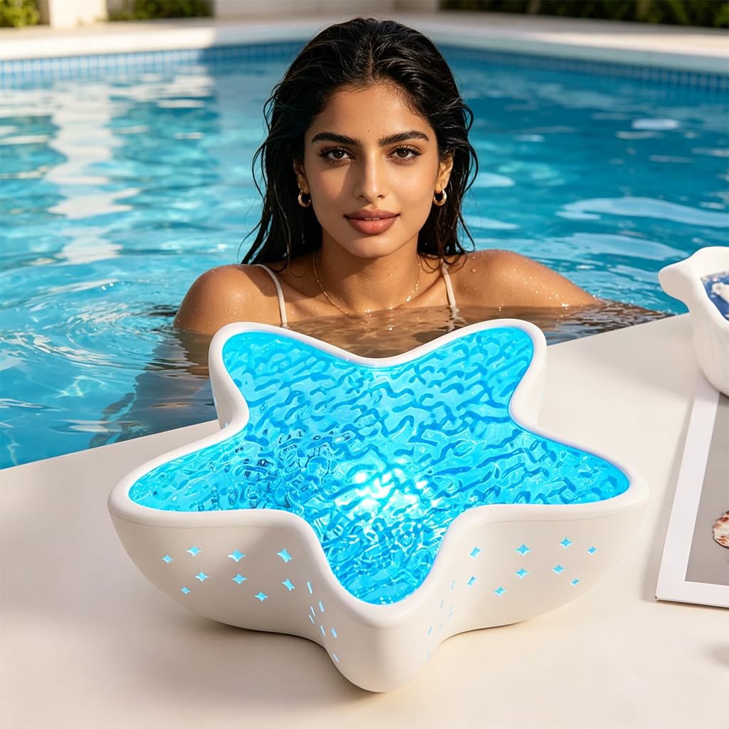 HASTHIP Ocean Wave Projector Night Light with 7 Water Ripple Modes