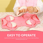 HASTHIP® Dumpling Maker 4 in 1, Dumpling Press, Dumpling Maker Machine, Food-Grade PP Material, Easy to Use Momo Maker Mould for Gujiya Ghughra