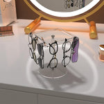 HASTHIP Acrylic Sunglasses Holder Stand for 12 Pairs with 360 Rotating Clear Display Rack