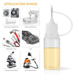 HASTHIP® 10 Pzs Botellas Aplicadoras con Punta de Aguja de Precisión 10ml,Botellas Pegamento PE para Manualidades,Pintura Acrílica Papel Tinta y Bricolaje Líquido
