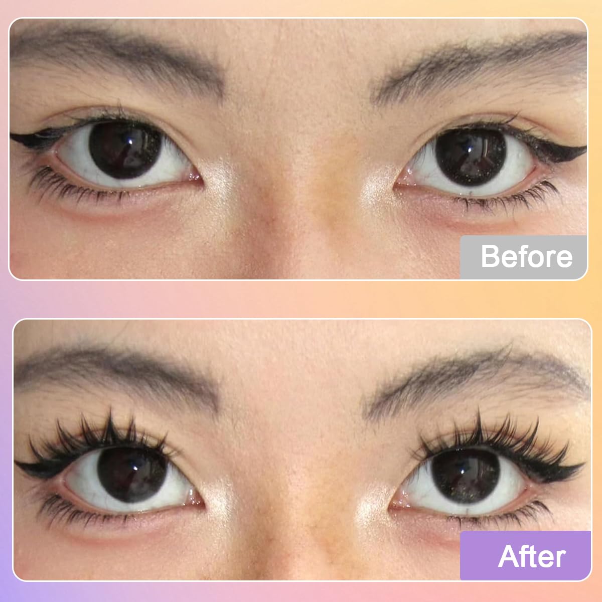 HASTHIP® 100PCS Lash Clusters Wispy Eyelash Clusters 11mm Cluster Eyelash Extensions Natural Volume Lash Extensions DIY Individual Lashes Cluster Extensions At Home