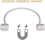 HASTHIP Curtain Tiebacks for Drapes with Strong Magnetic Hold 48cm Rope | Silvery Decorative Holdbacks