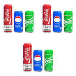 HASTHIP Beverage Can Sleeves 9PCS for 500ml Drinks with Zip Top Elastic Silicone Grip | Reusable
