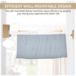 HASTHIP Retractable Clothesline for Indoor and Outdoor Drying with 13.7ft Adjustable Wire | 44lbs Load Stainless Steel PVC Coating