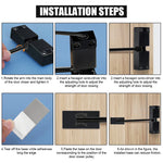 HASTHIP Automatic Door Closer for Home and Office Use with Adjustable Speed | Aluminum Alloy Black 30 kg Capacity