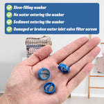 HASTHIP Washing Machine Filters 20pcs 2cm Stainless Steel Fine Mesh for Drain Hose Protection