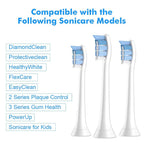 HASTHIP® 8 Pack Cabezales de Cepillo de Repuesto Compatibles con Philips Sonicare, Cerdas DuPont Suaves y Densas, Elimina 7x Más Placa, Apto para DiamondClean, ProtectiveClean, FlexCare,