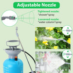 HASTHIP Agriculture Sprayer 5L Manual Pump with Stainless Steel Nozzle & Shoulder Strap for Gardening | Adjustable Spray Modes for Plants and Cleaning