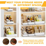 HASTHIP Pull Out Cabinet Organizer for Kitchen with 3 Piece Set and Smooth Sliding Rail