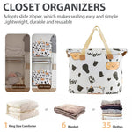 HASTHIP Underbed Storage Bags for Clothes and Blankets with Reinforced Handles | 4 Sizes 45x52cm–70x82cm