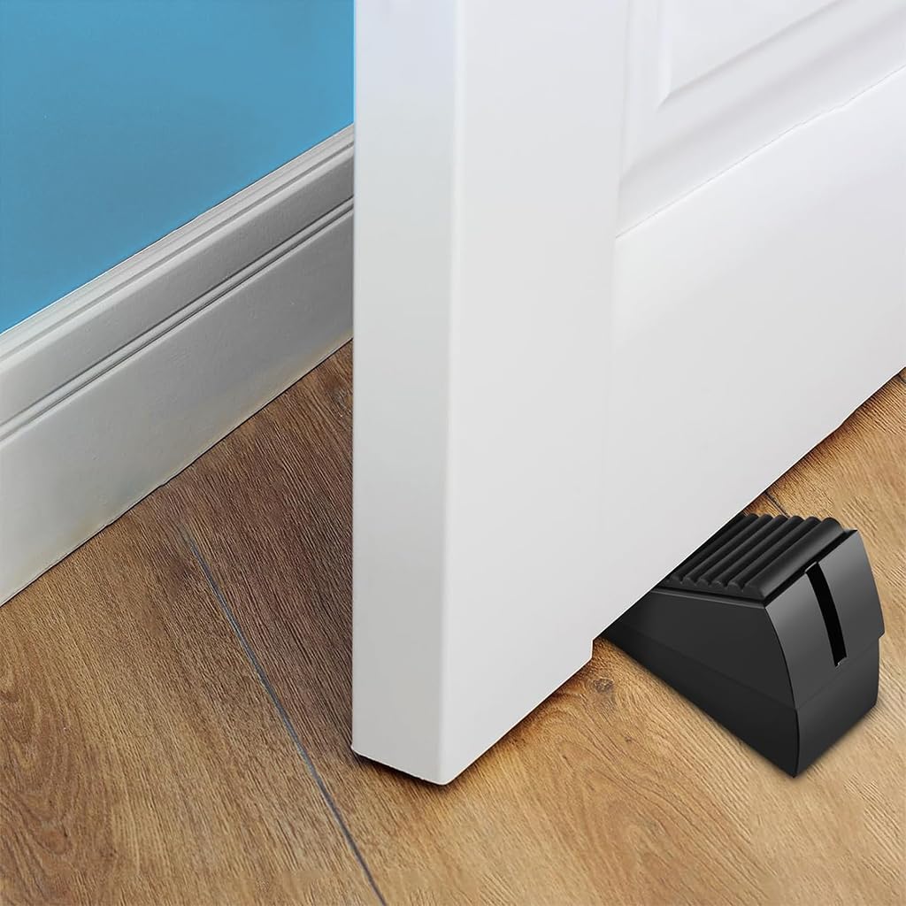 HASTHIP Door Stop for Standard Doors up to 3 in featuring Spring Loaded Design and Stainless Steel Base
