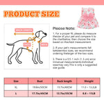 ZIBUYU® Florals Pattern Dog & Cat Dress Female with Lovely Bow - Cute Pet Apparel, Cat Dress & Dog Clothes for Medium Dogs, Birthday Pet Dress (Size L: Bust 45cm, Length 35cm)