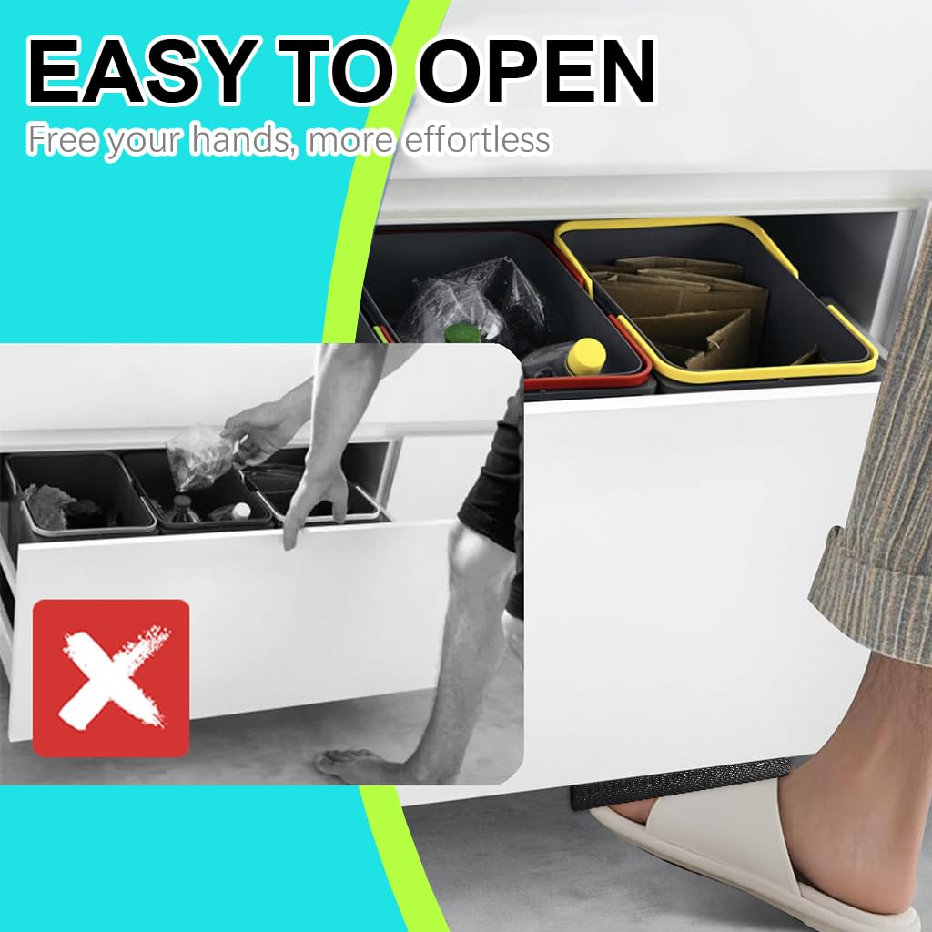 HASTHIP Foot Pull for Kitchen Cabinet Doors with Touchless Hands Free Design | Carbon Steel