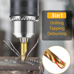 HASTHIP Drill Tap Bit Set for Metal | 7 Pcs M3-M10 with 1/4 in Hex Shank and HSS 4341