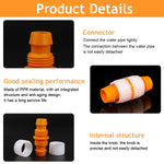 HASTHIP Garden Hose Connector for Gardening with Quick Release ABS Plastic Joint 2PCS
