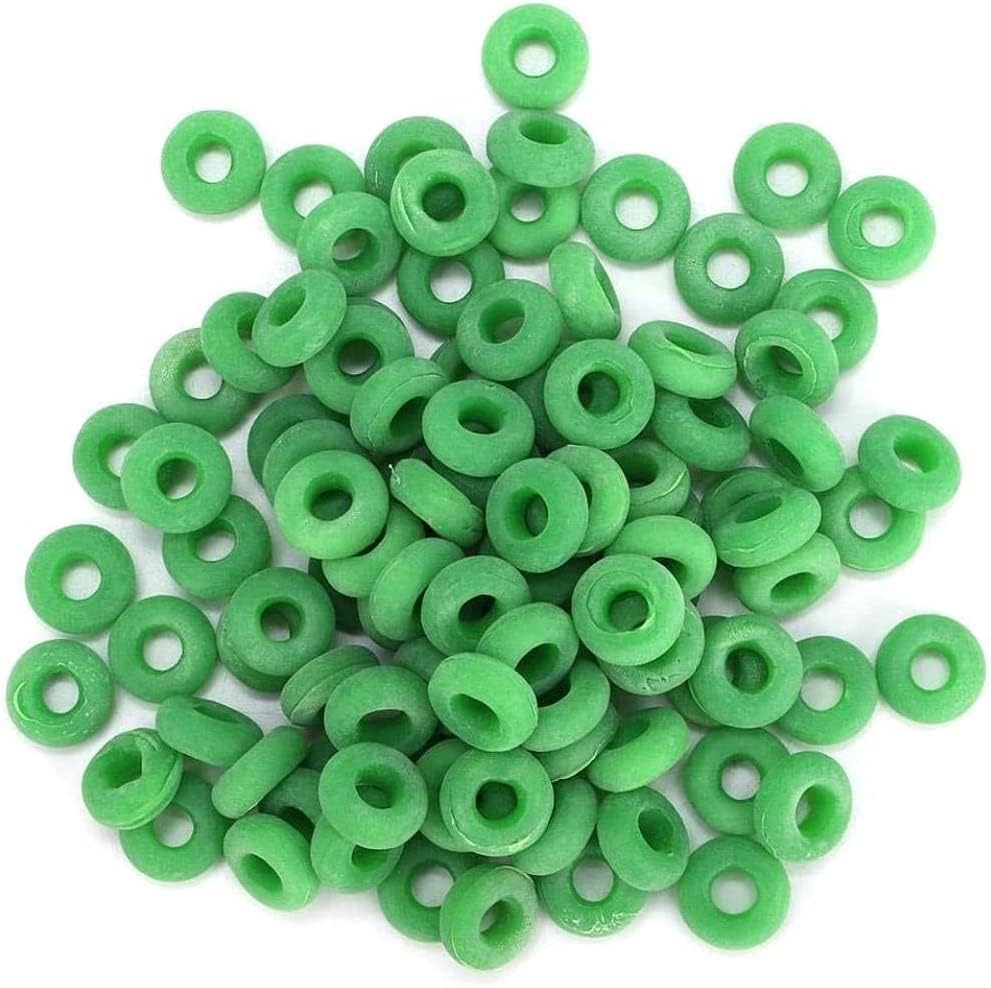 HASTHIP® 100pcs Livestock Castration Bands Castrator Rings for Goats Lambs Sheeps and Calves-Green