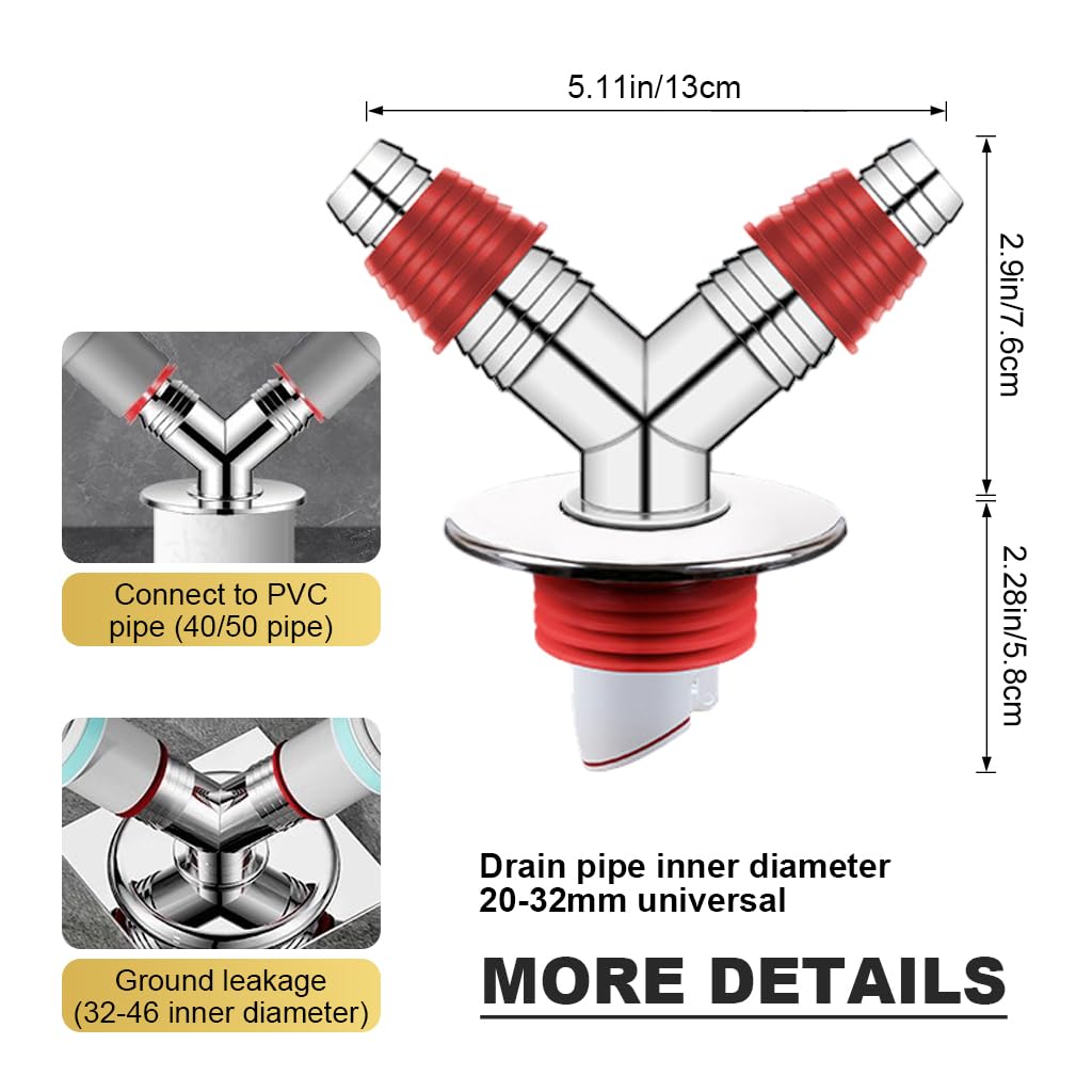 HASTHIP 3-Way Magnetic Drain Connector
