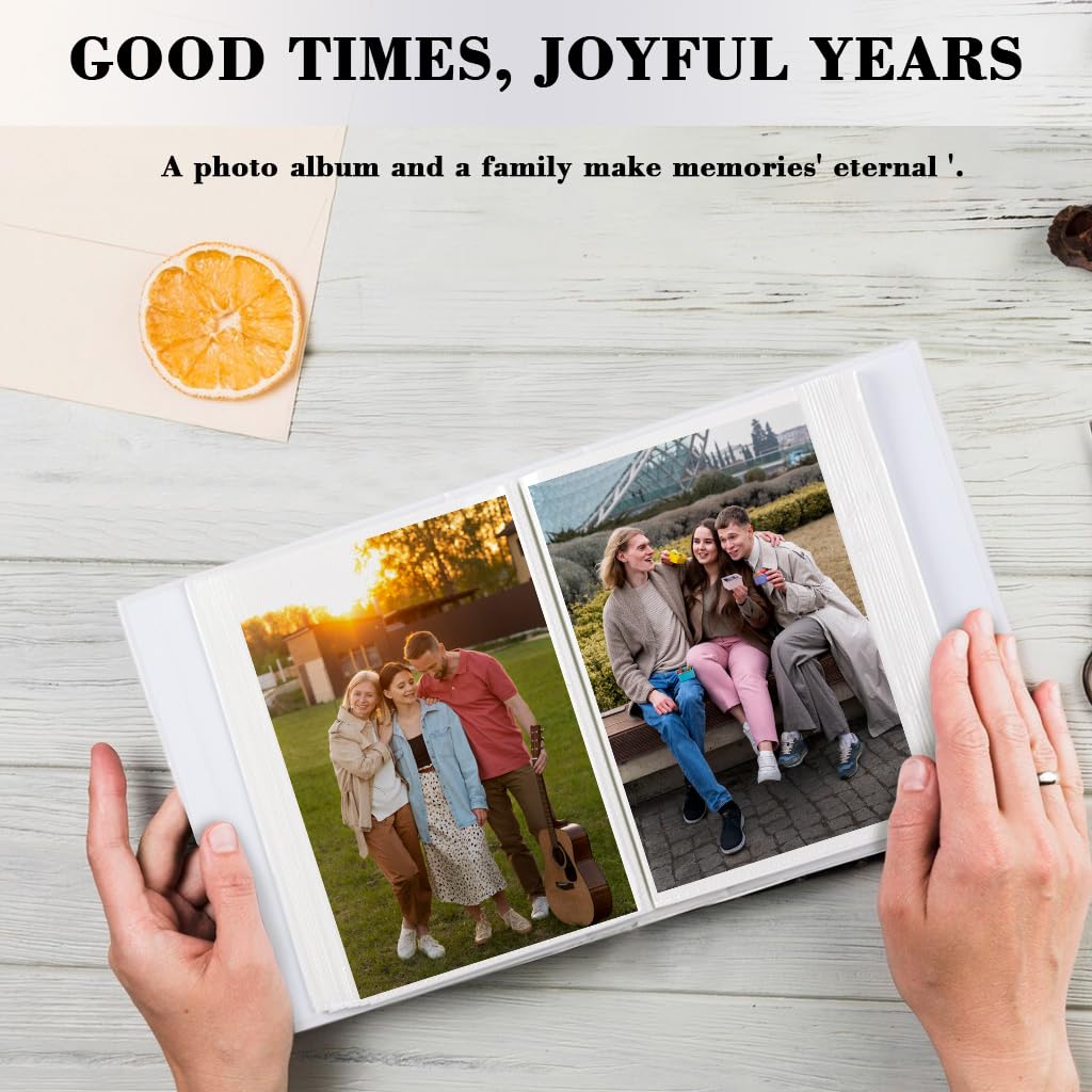 HASTHIP Photo Album for Baby Memories with Cartoon Hardcover and 100 4x6 Photo Slots