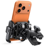 HASTHIP® Motorcycle Phone Mount with Upgrade Vibration Dampener, Camera‑Friendly Bike Phone Holder, Universal Bicycle & Motorcycle Handlebar Clamp for Smartphones