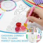 HASTHIP® Paper Quilling Kit 900pcs Multi Colors 5mm Quilling Paper Strips Quilling Tool Set Quilling Tool Quilling Template Board Curling Tool Scissors Set Accessories for DIY Paper Quilling Craft