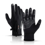 HASTHIP® PU Winter Gloves for Men, Leather Gloves for Men, Winter Warm Touchscreen Thermal Fleece Lined Cycling