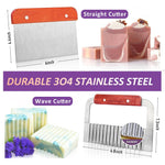 HASTHIP Silicone Soap Mold for DIY Soap Making 1200g Capacity with Wooden Box and Dual Cutters