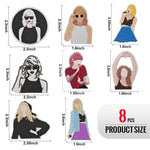 HASTHIP Musician Embroidery Patch Set for DIY Clothing Repair with 8 Pcs Appliques | Cute Accessories for Bags Hats and Jackets
