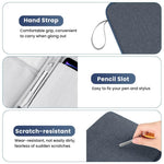 HASTHIP® ZORBES Bolsa de Viaje para Tableta de 12.9 Pulgadas para iPad, Bolsa Impermeable con Cierre y Bolsillo de Malla, Acolchado Protector, Organizador Universal de tabletas, Azul