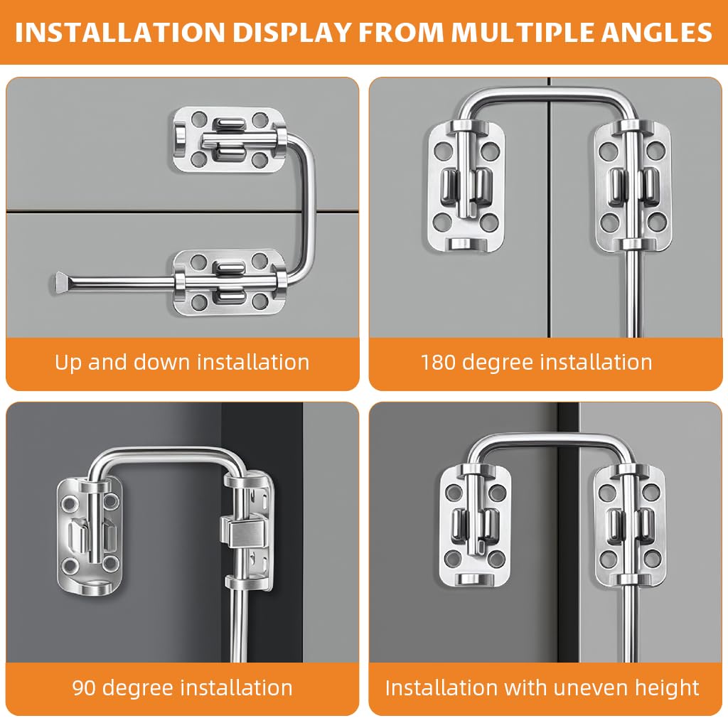 HASTHIP Pull Door Latch for Cabinets Windows and Doors with Auto Locking Feature | Heavy Duty Zinc Alloy Construction and Loop Pull Handle
