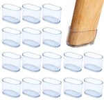 HASTHIP Chair Leg Floor Protectors for Hardwood and Tile Floors 16pcs 15x30mm PVC Sleeves