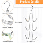 HASTHIP Handbag Organizer Rack for Closet with Dual Metal Hooks holding up to 6 Bags | Space Saving Purse Hanger