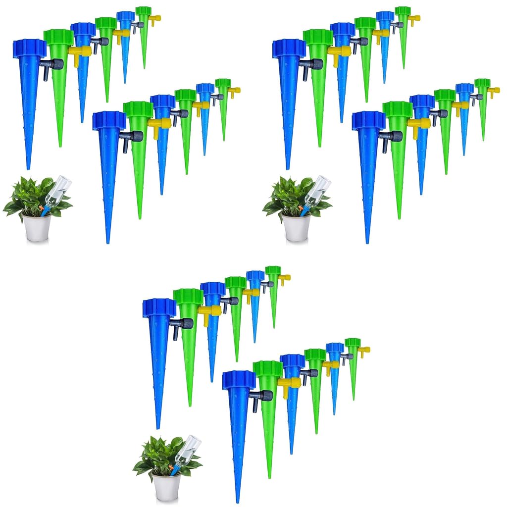HASTHIP Drip Irrigation Kit for Home Garden Plants 36 pcs with Adjustable Valve Switch | ABS Plastic Self Watering System
