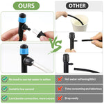 HASTHIP Garden Drip Irrigation Drippers for Plants featuring 30 pcs 360° Adjustable Stakes