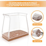 HASTHIP Chair Leg Floor Protectors for 1–1.5 in Legs with Felt Pads and Anti Slip Silicone | 16 Pcs Set