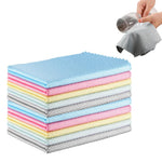 HASTHIP Kitchen Dish Cloth for Wet and Dry Cleaning with Streak-Free Polyester | Pack of 10 25x25cm Reusable Cloths