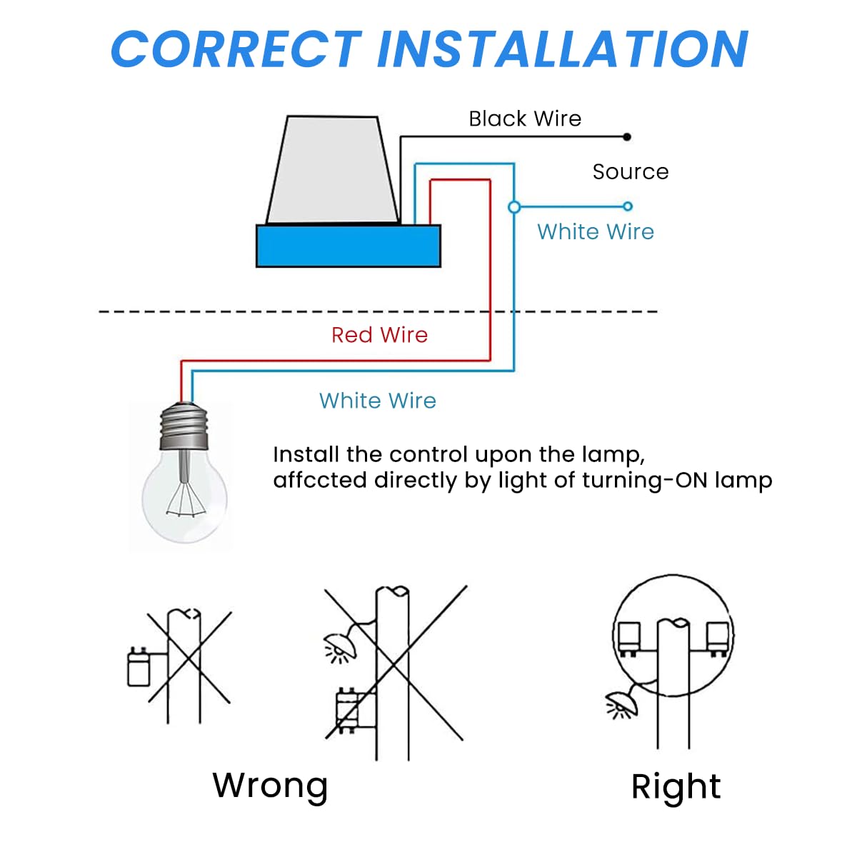 5Pcs Light Sensor System Component AC 220V Photocell Light Sensor Switch Waterproof Light Sensor DIY Modification Switch Sensor for Ceiling Light, Porch Light, Street Light, Pathway Light