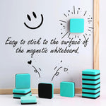 HASTHIP Magnetic Whiteboard Eraser for Classroom and Office Use featuring Double-Sided EVA Felt | 24 Pack 5x5 cm Dry Erase Dusters