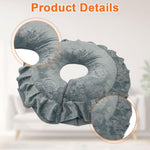 HASTHIP Face Down Prone Pillow for Massage and Eye Comfort featuring Central Breathing Hole & Velvet Cover