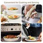 HASTHIP Secure Anti Slip Handle for Handleless Cookware featuring Squeeze to Lock Grip | Heat Resistant One Button Release